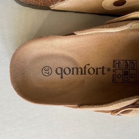 Qomfort Boston style sand suede clog 37 - Picture 4 of 5